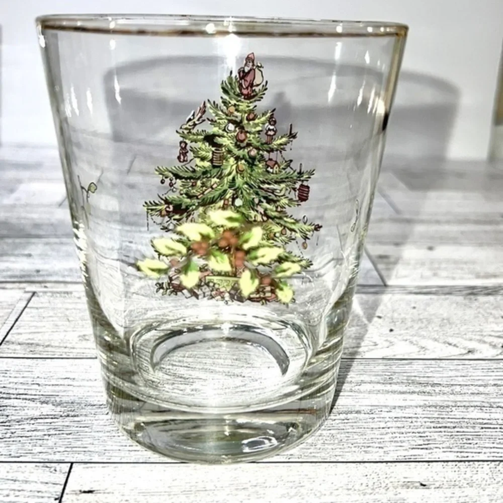 Spode Christmas Tree Double Old Fashioned Set of 4